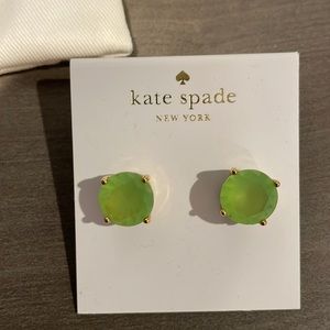 Gently Used Kate Spade Green Stud Earrings